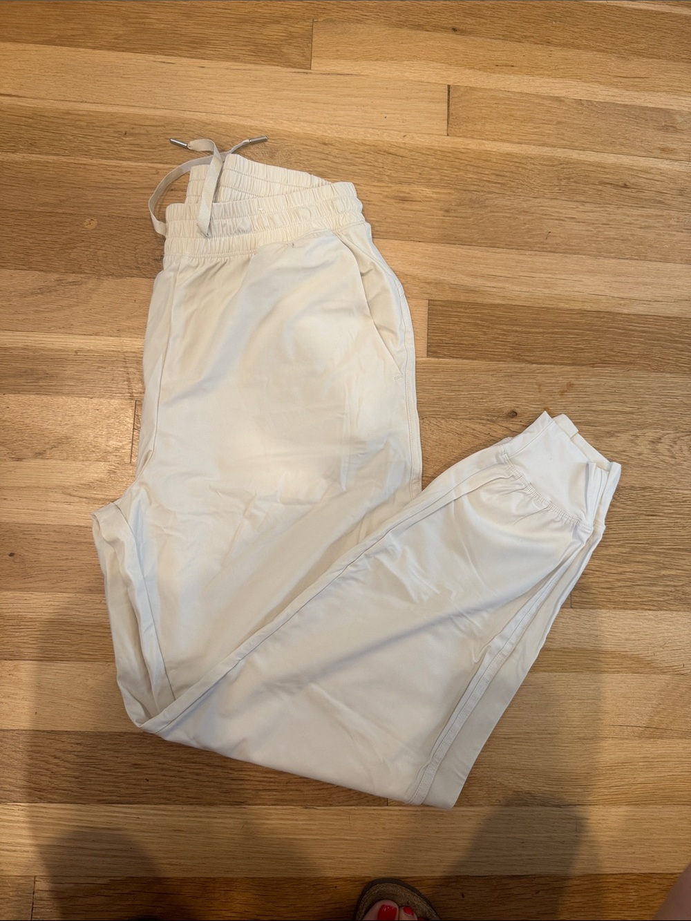 Old Navy Off-White Women's Drawstring Jogger Pants